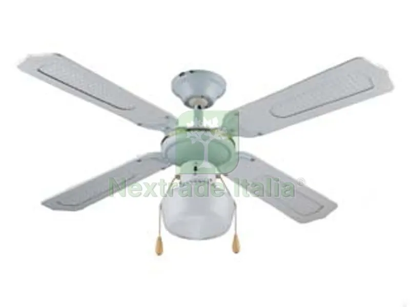 VENTILATORE TIPO LEGNO BIANCO DA SOFFITTO 1 LUCE - ? 107 cm — Tubi e raccordi — rif. FERX.FER424370