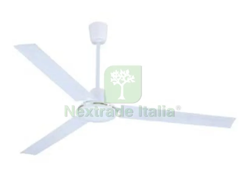 Ventilatore Bianco da Soffito con Selettore a Parete - ø 140 cm — Pompe — rif. FERX.FER424387