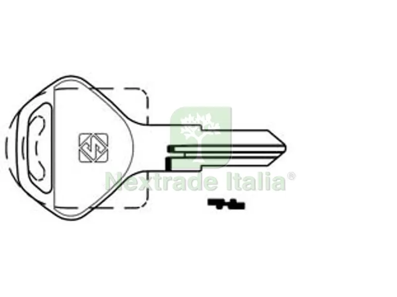 10PZ Chiavi per Cilindri Meroni 4 Spine Piccole MER44R - MER44R — Serrature e cilindri — rif. FERX.FER424639