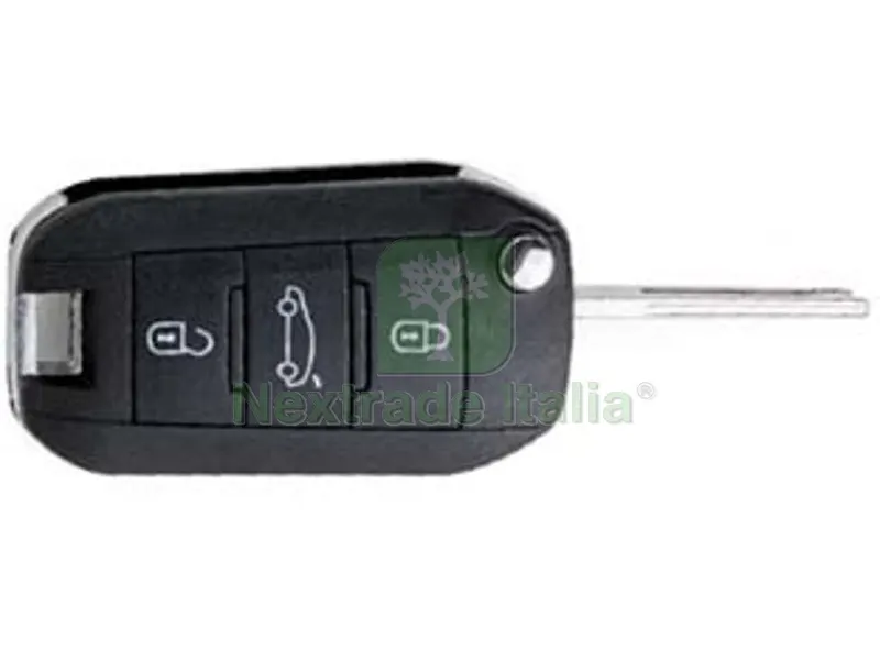 radiocomando auto con transponder hu83r21 psa , peugeot - hu83r21 - 3 bottoni — Automazioni cancello — rif. FERX.FER425162