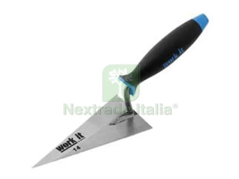 12PZ cazzuolino work-it punta acuta manico in gomma - mm.140 — Punte, frese e dischi — rif. FERX.FER426664