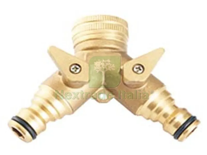 PRESA A RUBINETTO IN OTTONE DUE INNESTI RAPIDI — Rubinetti e valvole — rif. FERX.FER427708 PRESA A RUBINETTO IN OTTONE DUE INNESTI RAPIDI — Rubinetti e valvole — rif. FERX.FER427708