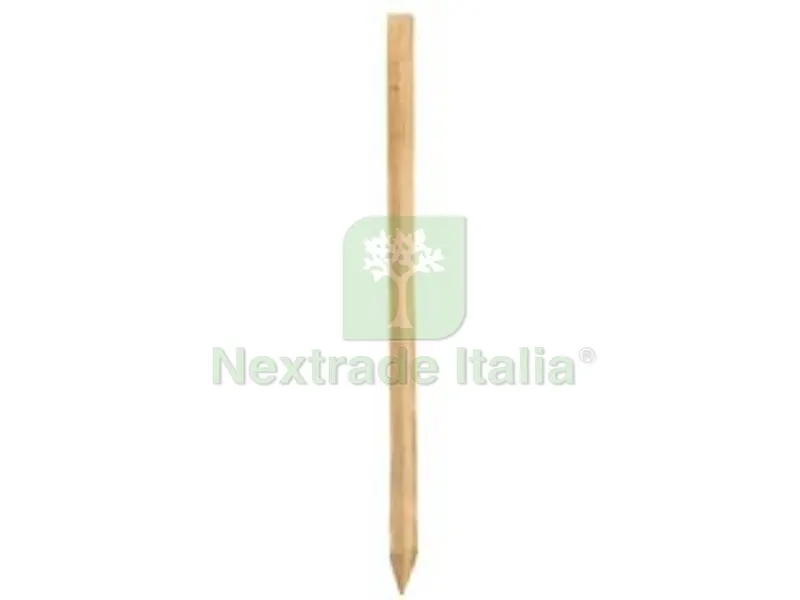 12PZ TUTORE LEGNO CON PUNTA IN PINO IMPREGNATO - cm.2,8x2,8x150h. — Recinzioni in legno — rif. FERX.FER428071