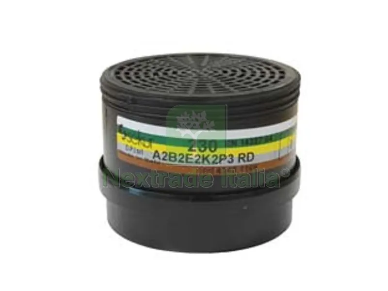 FILTRO COMBINATO SERIE 230 A2 B2 E2 K2 P3 R D PER POLIMASK230 - 230 A2 B2 E2 K2 P3 R D — Protezioni corpo — rif. FERX.FER428262