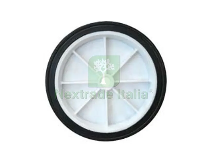 Ruota per Carrello Portacasse Piena MM.150 - ? mm.150x40 - ? foro mm.12 - interasse mm.55 — Ruote e rotelle — rif. FERX.FER428736
