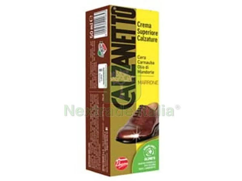 6PZ CREMA LUCIDA PER SCARPE MARRONE TUBETTO - ml.50 — Calzature antinfortunistiche — rif. FERX.FER429252