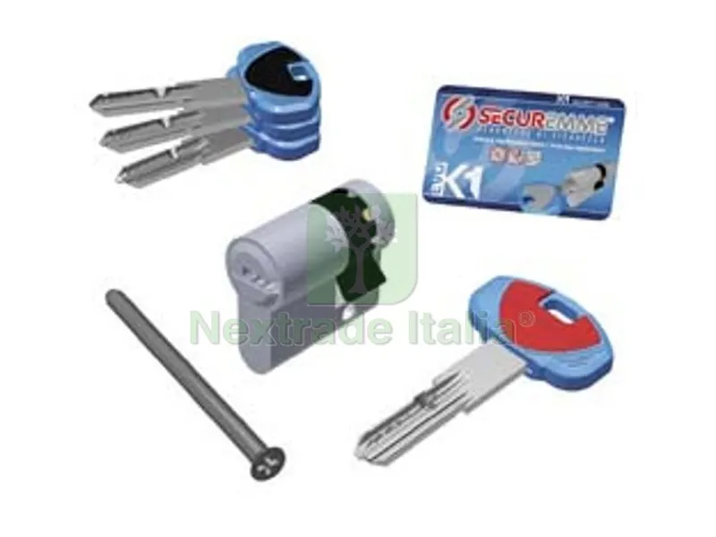 Cilindro SAG. Profilo Europeo "EVOK1" Codolo 1+1 Chiavi 0CK2 Serie 3100 - MM.30X10 KA (3101MCS30101X1XX30) — Serrature e cilindri — rif. FERX.FER430104