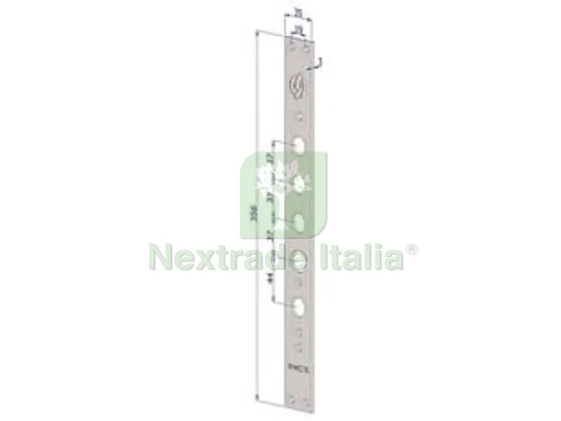 Frontale per Serrature Porte Blindate in Acciaio Inox Interno 37 FR2530 - (FR2530XAI37) — Serrature e cilindri — rif. FERX.FER430555 Frontale per Serrature Porte Blindate in Acciaio Inox Interno 37 FR2530 - (FR2530XAI37) — Serrature e cilindri — rif. FERX.FER430555