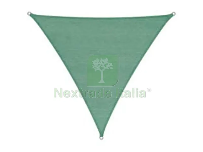VELA OMBREGGIANTE HDPE TRIANGOLARE VERDE - mt.5x5x5 — Protezione piante e sementi — rif. FERX.FER430708 VELA OMBREGGIANTE HDPE TRIANGOLARE VERDE - mt.5x5x5 — Protezione piante e sementi — rif. FERX.FER430708
