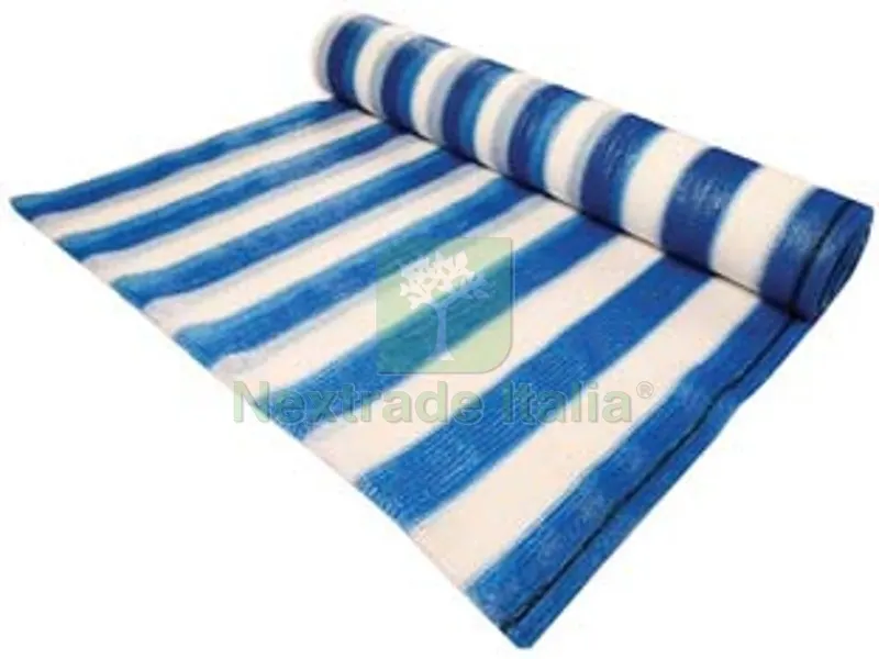 RETE OMBREGGIANTE 90% BIANCA E BLU ASOLE RINFORZATE - mt.50x4h. — Reti e recinzioni — rif. FERX.FER430920 RETE OMBREGGIANTE 90% BIANCA E BLU ASOLE RINFORZATE - mt.50x4h. — Reti e recinzioni — rif. FERX.FER430920