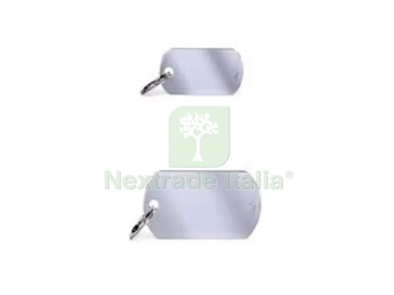 MEDAGLIETTA PIASTRINA - mm.40x22 in ottone cromato — Piastre e angolari — rif. FERX.FER431248