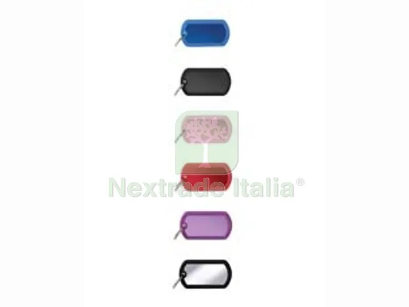 MEDAGLIETTA PIASTRINA - mm.49x27 in alluminio blu — Piastre e angolari — rif. FERX.FER431279