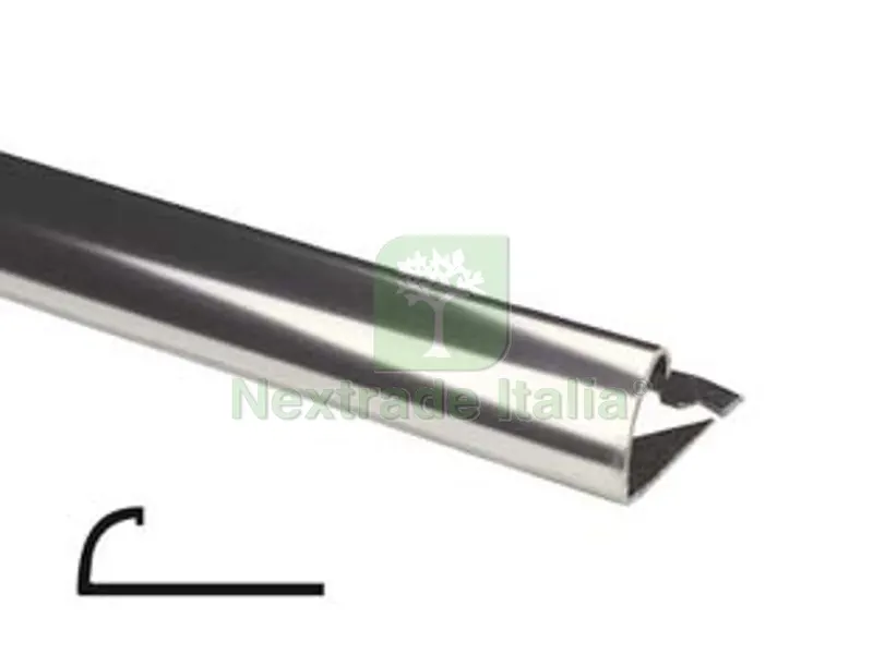 5PZ PROFILO RONDINOX MT.2,5 ACCIAIO INOX LUCIDO - mm.8 — Isolanti e reti — rif. FERX.FER432818