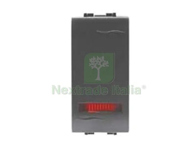 6PZ INTERRUTTORE DEVIATORE UNIPOLARE LUMINOSO "ONDA" - deviatore 16AX 250V (7708.6) — Interruttori e prese — rif. FERX.FER433600