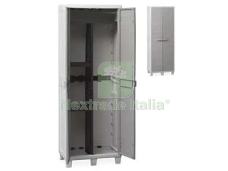 Armadio Portascope 2ANTE+3RIPIANI Grigio Chiaro-Grigio Tortora ART.033 - cm.65x38x178 — Arredo — rif. FERX.FER433945 Armadio Portascope 2ANTE+3RIPIANI Grigio Chiaro-Grigio Tortora ART.033 - cm.65x38x178 — Arredo — rif. FERX.FER433945