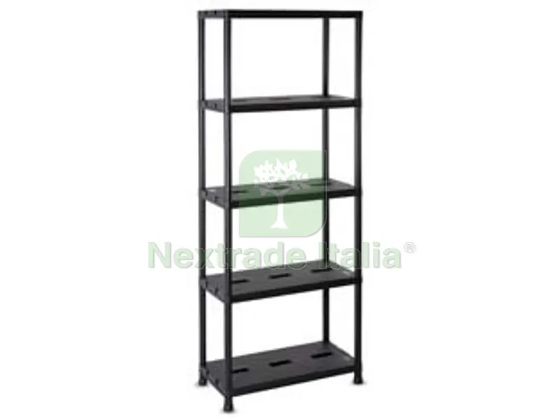 Scaffale Universal Pro 73-5 per Interni con 5 Ripiani Nero ART.123 - cm.71x35x180h. — Casalinghi e organizzazione — rif. FERX.FER434003