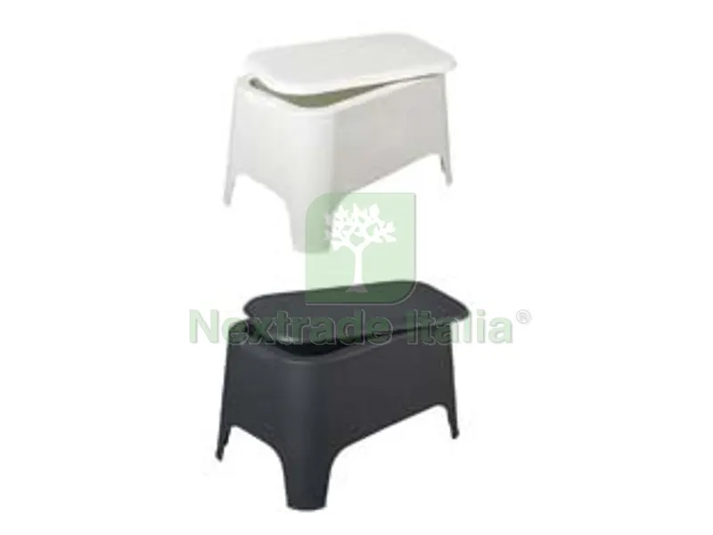 4PZ Tavolino Petra per Interno/Esterno ART.183 - cm.59x39x36h., nero/antracite — Arredo — rif. FERX.FER434102