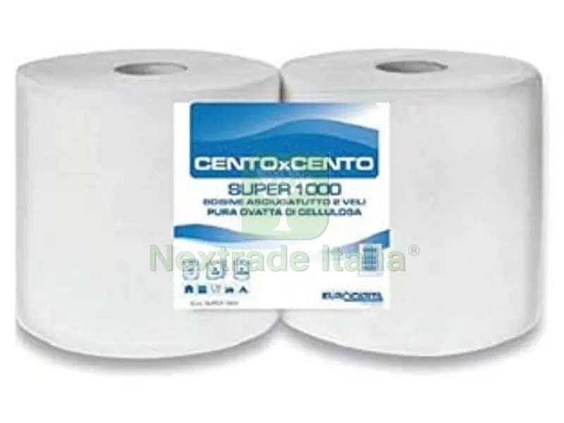 2RT Bobina Carta a Rotolo Super 1000 - cm.22X24,9h bancale 140 rotoli — Casalinghi e organizzazione — rif. FERX.FER434614