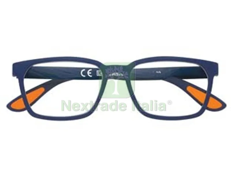 OCCHIALE LETTURA MONTATURA POLICARBONATO SOFT TOUCH BLU/ARANCIONE PR80 - diottrie +3,5 - 31Z-PR80-350 — Occhiali da lettura e protezione — rif. FERX.FER434850