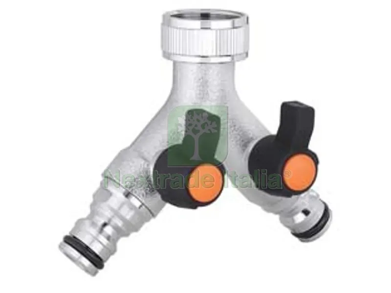 PRESA A 2 VIE REGOLABILI F 3/4? METAL-JET IN BLISTER 9602 — Interruttori e prese — rif. FERX.FER436571
