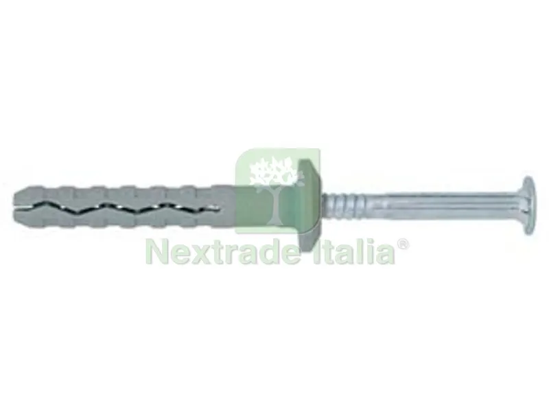 100PZ TASSELLO IN NYLON PER CARTONGESSO BORDO LARGO E VITE TBB - ? mm.6x60 vite ? mm.3,8x65 — Isolanti e reti — rif. FERX.FER439077 100PZ TASSELLO IN NYLON PER CARTONGESSO BORDO LARGO E VITE TBB - ? mm.6x60 vite ? mm.3,8x65 — Isolanti e reti — rif. FERX.FER439077