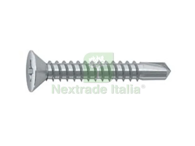 1000PZ VITE AUTOPERFORANTE TSP CAVA PH IN ACCIAIO ZINCATO BIANCO - ? mm.4,2x25 — Viti — rif. FERX.FER439619 1000PZ VITE AUTOPERFORANTE TSP CAVA PH IN ACCIAIO ZINCATO BIANCO - ? mm.4,2x25 — Viti — rif. FERX.FER439619