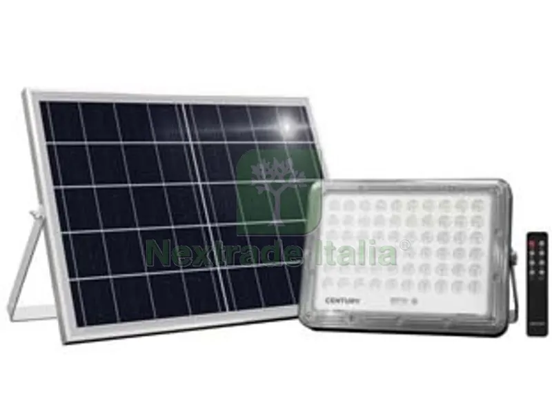 Proiettore LED con Pannello Solare IP65 - 20w - 4000?K naturale - 1650 lm - 278x70x238h. — Illuminazione — rif. FERX.FER442084 Proiettore LED con Pannello Solare IP65 - 20w - 4000?K naturale - 1650 lm - 278x70x238h. — Illuminazione — rif. FERX.FER442084