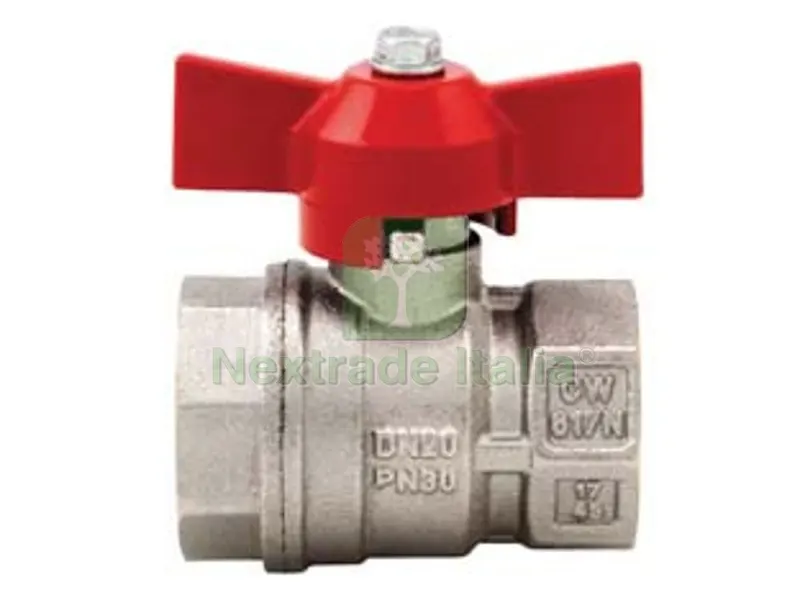 3PZ Valvola a Sfera F/F con Maniglia a Farfalla "vienna" ART.092 - FF 3/8" - pressione esercizio 50 bar — Maniglie e pomelli — rif. FERX.FER442121 3PZ Valvola a Sfera F/F con Maniglia a Farfalla "vienna" ART.092 - FF 3/8" - pressione esercizio 50 bar — Maniglie e pomelli — rif. FERX.FER442121