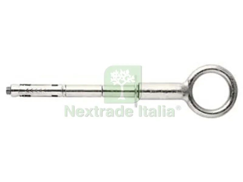 10PZ Ancorante per Ponteggi con Tassello in Acciaio e Golfare PNT DV/LEX - ? mm.12x130 ? interno mm.50 — Tasselli e ancoraggi — rif. FERX.FER442558