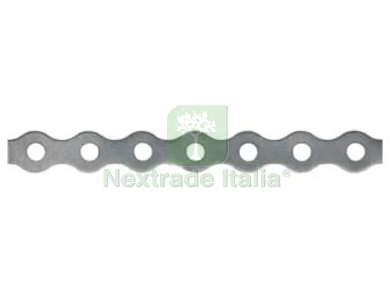 2PZ Bandella a Rotolo Perforata Zincata - mm.12h. con fori ? mm.5 — Cerniere e cardini — rif. FERX.FER442589 2PZ Bandella a Rotolo Perforata Zincata - mm.12h. con fori ? mm.5 — Cerniere e cardini — rif. FERX.FER442589