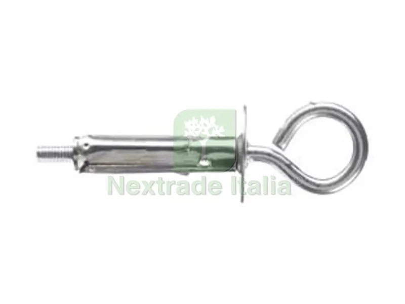 100PZ TASSELLO ACCIAIO CON OCCHIOLO CHIUSO T61/OC - ? mm.9x40 — Tasselli e ancoraggi — rif. FERX.FER442923