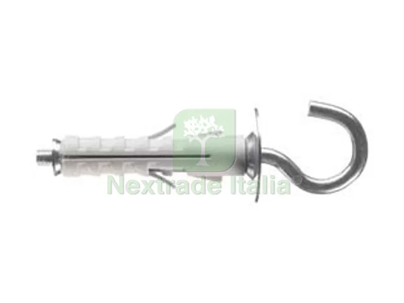 50PZ TASSELLO IN NYLON CON OCCHIOLO APERTO PA 6 ENP/OA - ? mm.12x45 — Tasselli e ancoraggi — rif. FERX.FER443524