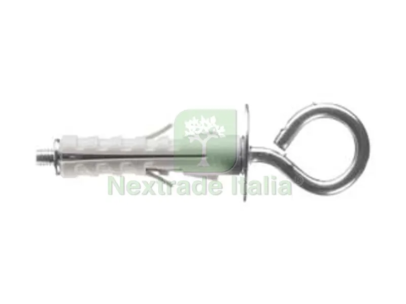100PZ TASSELLO IN NYLON CON OCCHIOLO CHIUSO PA 6 ENP/OC - ? mm.9x40 — Tasselli e ancoraggi — rif. FERX.FER443531 100PZ TASSELLO IN NYLON CON OCCHIOLO CHIUSO PA 6 ENP/OC - ? mm.9x40 — Tasselli e ancoraggi — rif. FERX.FER443531