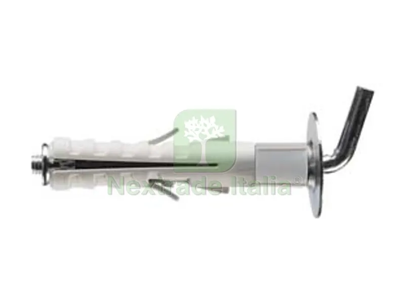 50PZ TASSELLO IN NYLON PROLUNGATO CON GANCIO CORTO ENP/GCP - ? mm.12x55 — Tasselli e ancoraggi — rif. FERX.FER443593