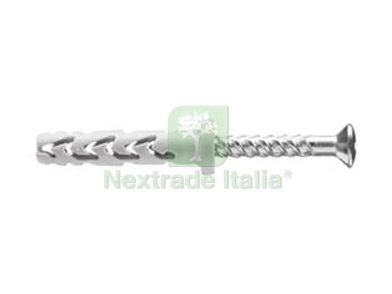 200PZ Tassello in Nylon Prolung. con Vite TSP PZ Collarino Cilindr. JTX TP/V - ? mm.5x35 — Tasselli e ancoraggi — rif. FERX.FER443630 200PZ Tassello in Nylon Prolung. con Vite TSP PZ Collarino Cilindr. JTX TP/V - ? mm.5x35 — Tasselli e ancoraggi — rif. FERX.FER443630