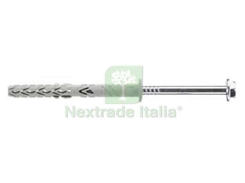 50PZ Tassello in Nylon Prolungato con Vite Testa Esagonale T66/V - ? mm.10x120 — Tasselli e ancoraggi — rif. FERX.FER443791