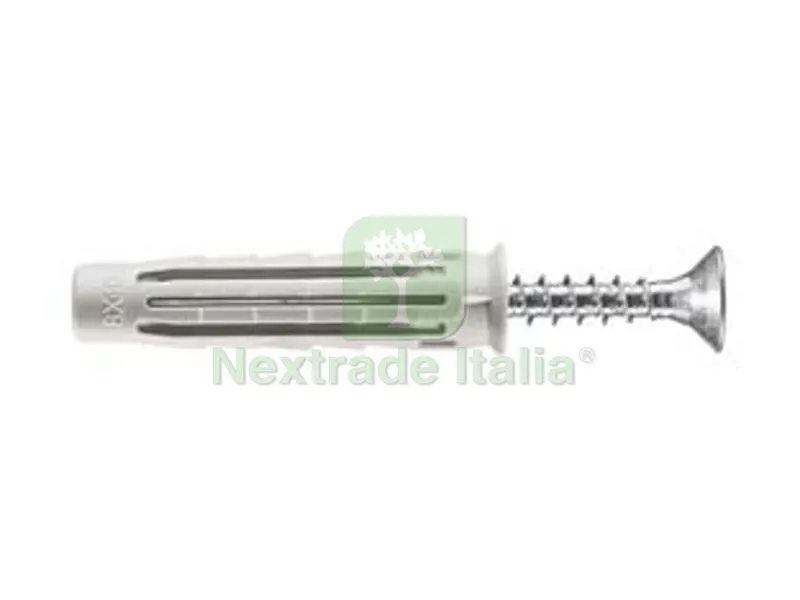 10BLISTER Tassello in Nylon con Vite TSP PZ PA 6 T6/VA - ? mm.10x50, in conf. self service pz.10 — Tasselli e ancoraggi — rif. FERX.FER444132 10BLISTER Tassello in Nylon con Vite TSP PZ PA 6 T6/VA - ? mm.10x50, in conf. self service pz.10 — Tasselli e ancoraggi — rif. FERX.FER444132