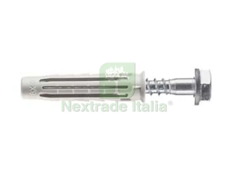 25PZ Tassello in Nylon con Vite TE e Rondella PA 6 T6/VTE R - ? mm.14x70 — Bulloni, dadi e rondelle — rif. FERX.FER444163 25PZ Tassello in Nylon con Vite TE e Rondella PA 6 T6/VTE R - ? mm.14x70 — Bulloni, dadi e rondelle — rif. FERX.FER444163