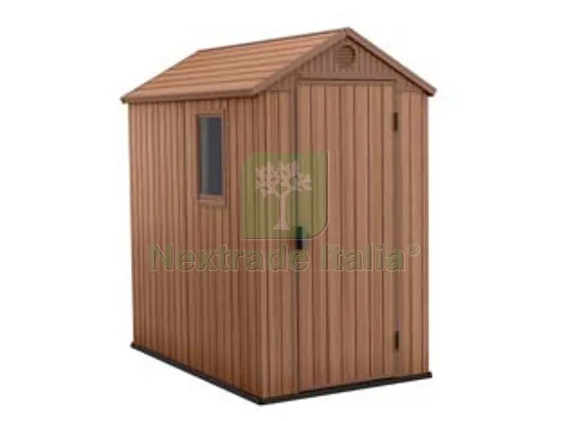 casetta da giardino darwin in evotech+ marrone - cm.125,8x184,5x205,1h — Gazebo e strutture giardino — rif. FERX.FER444644 casetta da giardino darwin in evotech+ marrone - cm.125,8x184,5x205,1h — Gazebo e strutture giardino — rif. FERX.FER444644