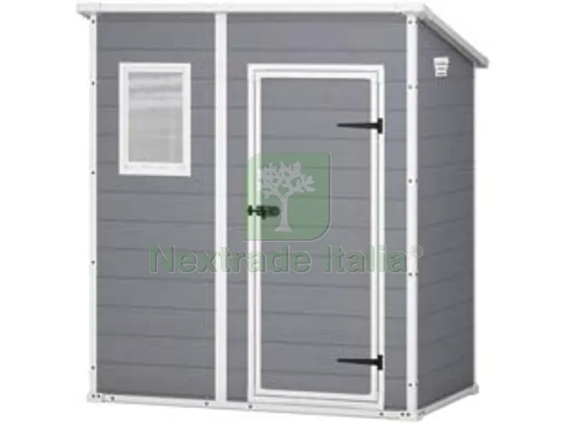 casetta da giardino manor pent grigia - cm.183,5x111x200,5h — Gazebo e strutture giardino — rif. FERX.FER444682 casetta da giardino manor pent grigia - cm.183,5x111x200,5h — Gazebo e strutture giardino — rif. FERX.FER444682