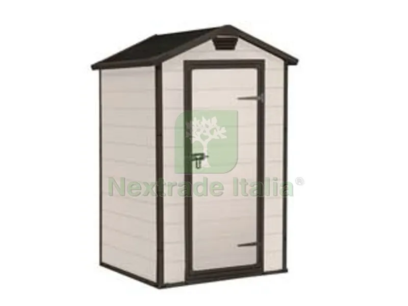 casetta da giardino manor beige - cm.129x103x196h — Gazebo e strutture giardino — rif. FERX.FER444699 casetta da giardino manor beige - cm.129x103x196h — Gazebo e strutture giardino — rif. FERX.FER444699