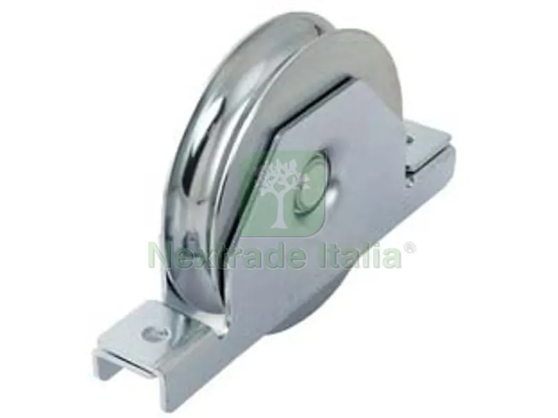 2PZ Ruota Cancelli Gola Tonda 1 Cuscinetto a Sfera ART.425 - ? mm.100x21 - binario ? mm.16 - portata kg.230 — Accessori bagno — rif. FERX.FER444835 2PZ Ruota Cancelli Gola Tonda 1 Cuscinetto a Sfera ART.425 - ? mm.100x21 - binario ? mm.16 - portata kg.230 — Accessori bagno — rif. FERX.FER444835
