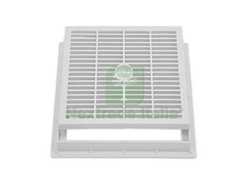 CHIUSINO GRIGLIATO CON TELAIO PER POZZETTO - cm.40x40 — Scarichi e sifoni — rif. FERX.FER445047