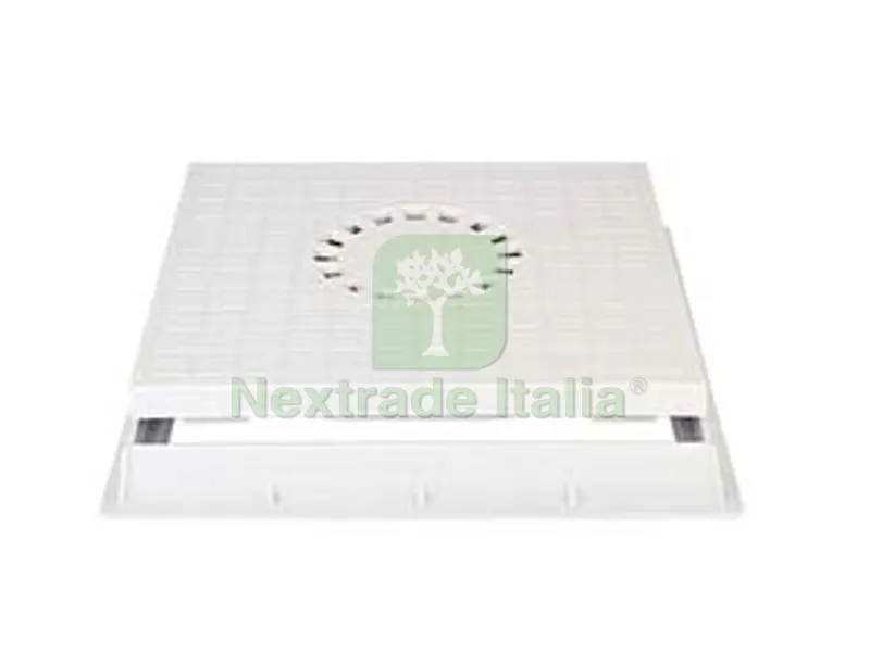CHIUSINO SIFONATO CON TELAIO PER POZZETTO - cm.30x30 - ? cm.13,5 — Scarichi e sifoni — rif. FERX.FER445078