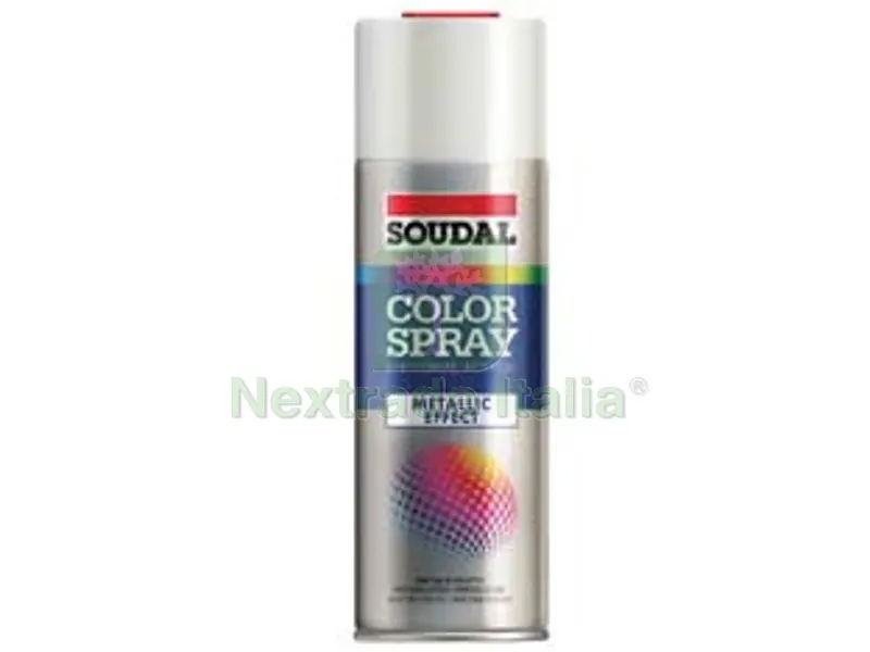 6PZ color spray metallic effect smalto acrilico effetto metallizzato spray - ml.400 - argento metallizzato (155569) — Bombolette e vernici spray — rif. FERX.FER445795