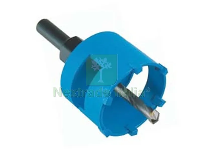 FRESA A TAZZA CON TAGLIENTI IN METALLO DURO PER EDILIZIA - ? mm.60, 7 denti — Punte, frese e dischi — rif. FERX.FER446488