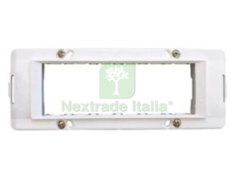 5PZ SUPPORTO PER PLACCHE 6 POSTI "AQUA" - 6 posti - (7726.B) — Interruttori e prese — rif. FERX.FER447225 5PZ SUPPORTO PER PLACCHE 6 POSTI "AQUA" - 6 posti - (7726.B) — Interruttori e prese — rif. FERX.FER447225