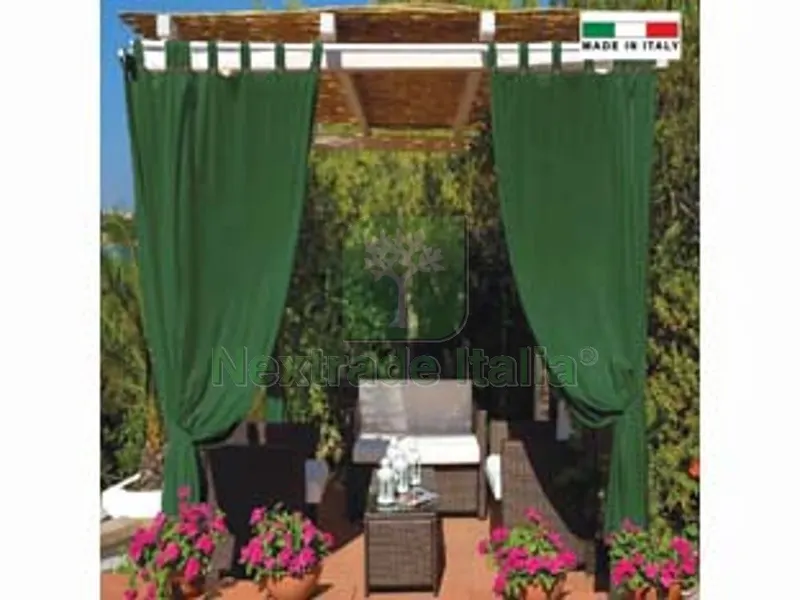 TENDA PER GAZEBO IDROREPELLENTE CON BRETELLE CM.140X270H. VERDE - verde — Protezione piante e sementi — rif. FERX.FER447430 TENDA PER GAZEBO IDROREPELLENTE CON BRETELLE CM.140X270H. VERDE - verde — Protezione piante e sementi — rif. FERX.FER447430