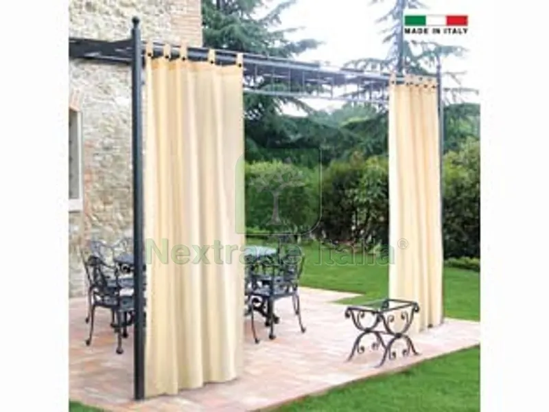 TENDA PER GAZEBO CON PASSANTI E BOTTONI CM.160X270H. PANNA - panna — Gazebo e strutture giardino — rif. FERX.FER447454
