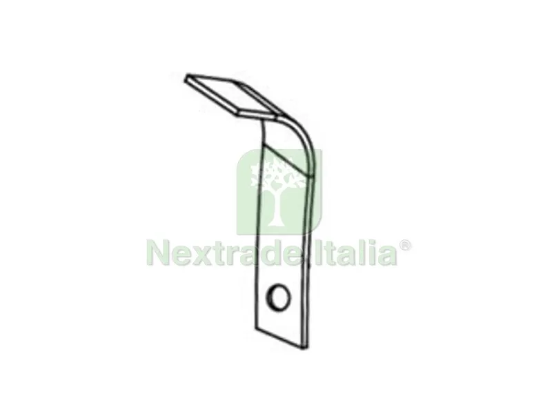 8PZ Zappetta Stampata per Motocoltivatore RTT2-2C Loncin TM60 - dx — Attrezzi da giardino a motore — rif. FERX.FER447898